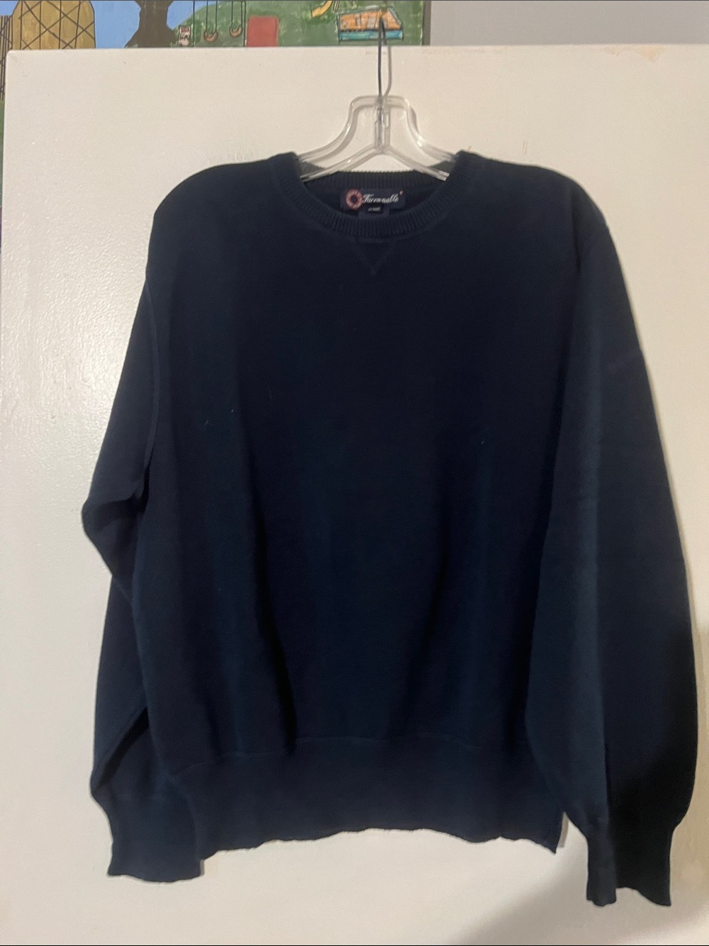 Façonnable men’s 100% Pima cotton crewneck sweater